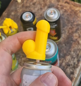 Fun Spray Paint Can Funny Decorative Head