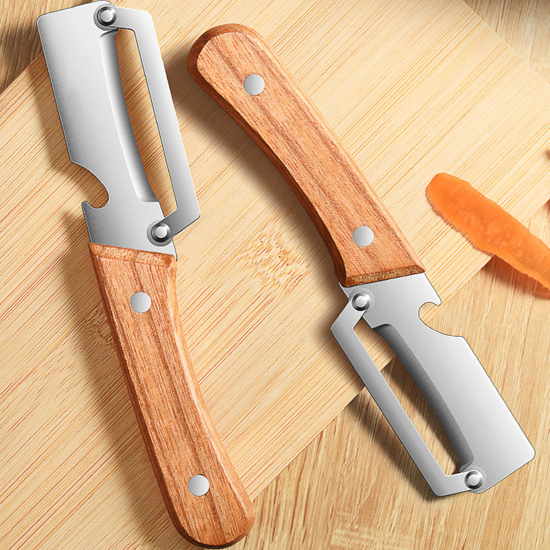 🏆 35K+ SOLD! 🔪 All-in-One Stainless Steel Peeler | Razor-Sharp Blade with Bottle Opener 🍎