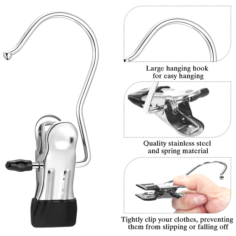 Heavy Duty Hanging Hooks Clips（10 pcs）