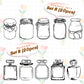 Easy-press Dried Flower Bookmark Sticker Set (20pcs)