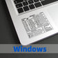 Keyboard Shortcut Stickers (4PCS)