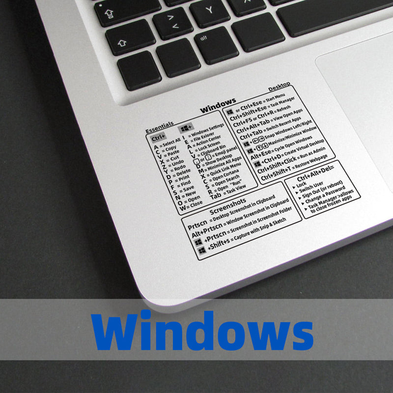 Keyboard Shortcut Stickers (4PCS)